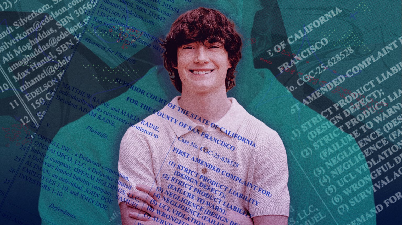 Adam Raine smiles in a picture taken before his death.