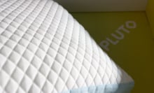 close up of quilted pillow