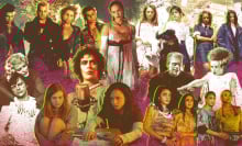 Composite of images from horror movies. 