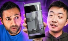 thumbnail of mrwhosetheboss and a mock nothing phone