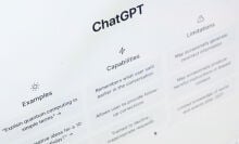ChatGPT home screen