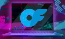 onlyfans logo on computer screen