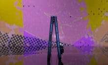 Samsung Galaxy Z Fold 7 partly folded on a table