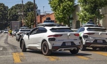 A Waymo car in Los Angeles