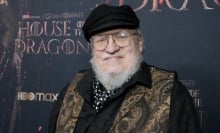 George R.R. Martin attends a "House of the Dragon" screening.