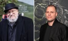 George R.R. Martin and Ryan Condal attend promotional events.