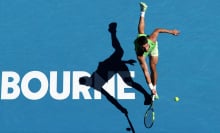 Carlos Alcaraz plays in the Australian Open