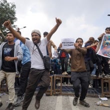 Nepali student protestors clash with police over social media ban in Kathmandu