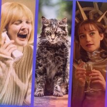 Composite of horror movie images