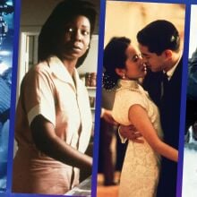 A composite of images from "Armageddon," "The Long Walk Home," "The Joy Luck Club," and "Fargo."