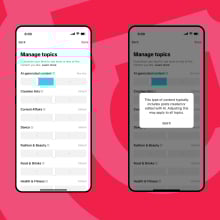 TikTok AI generated content Manage topics filter