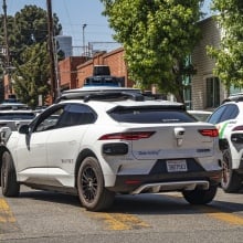 A Waymo car in Los Angeles