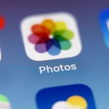 iPhone Photos app on home screen