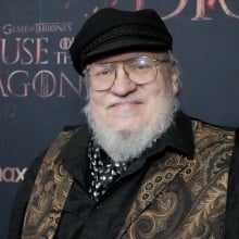 George R.R. Martin attends a "House of the Dragon" screening.