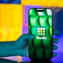 Wordle game on a smartphone