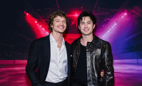 Connor Storrie and Hudson Williams