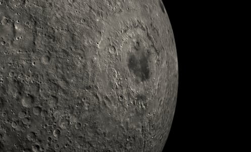 LRO observing Mare Orientale on the far side of the moon