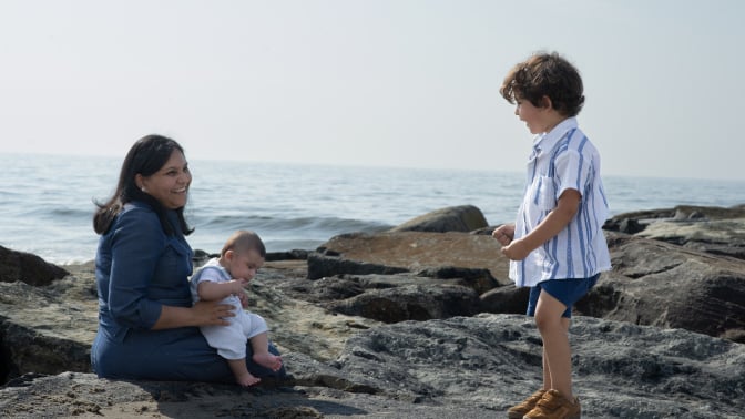Feather & Bone owner Shubhangini Prakash with her children