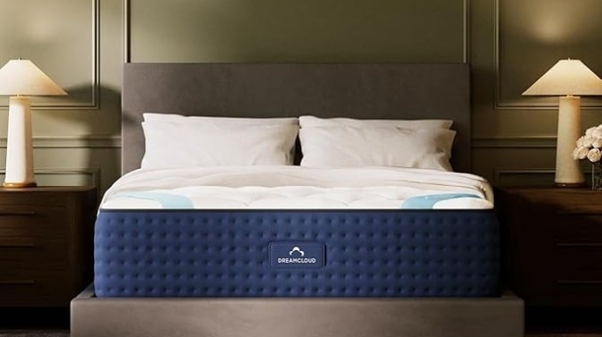 the dreamcloud premier mattress in a bedroom