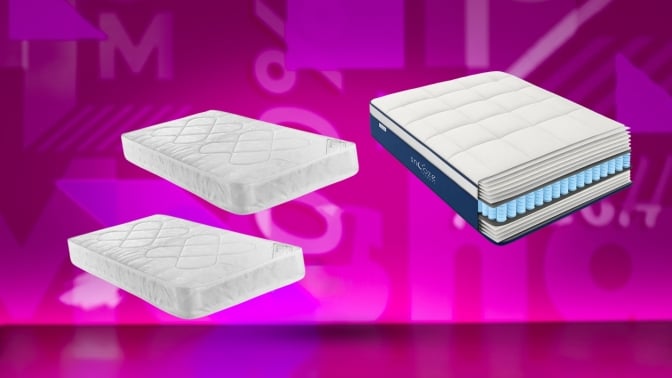 Mattress on Mashable background