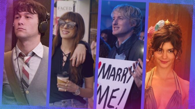 A composite of images from "(500) Days of Summer," "The Idea of You," "Marry Me," and "Priceless."