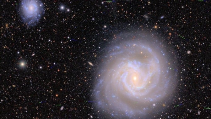 Rubin Observatory's digital camera surveying the sky