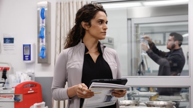 Sepideh Moafi in "The Pitt" season 2 as Dr. Al-Hashimi