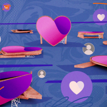 composite image of facebook hearts and profile photos