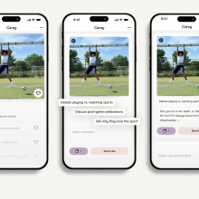 screenshot of AI convo starters on hinge