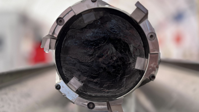 An ice core recently drilled from deep beneath the Antarctic surface by the Beyond EPICA - Oldest Ice project.