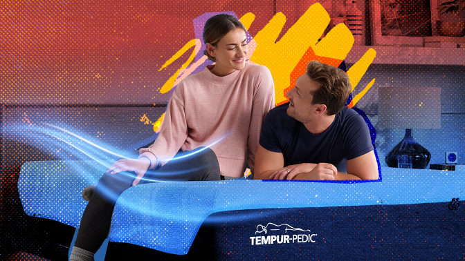 Couple on Tempur-Pedic mattress