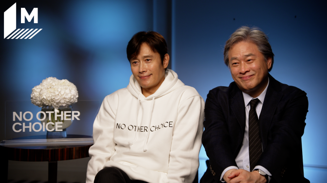 Director Park Chan-wook and star Lee Byung-hun during the junket for 'No Other Choice'