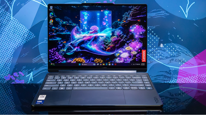 the Lenovo Yoga 9i 2-in-1 Aura Edition